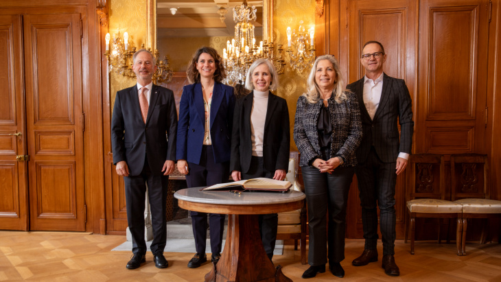 Visite de S.E. Madame Maria Rotheiser-Scotti, ambassadrice d'Autriche en Suisse
