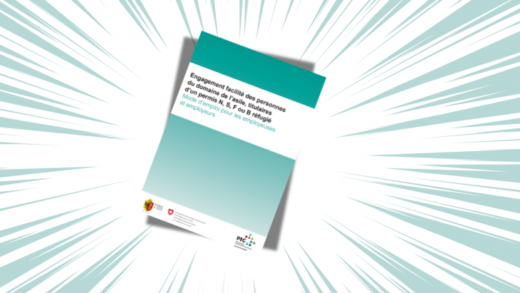 Couverture de la brochure sur l'engagement facilité des personnes relevant de l'asile