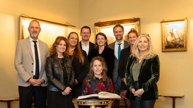 Déjeuner de courtoisie en l'honneur de Madame Tania Cavassini, Ambassadrice de Suisse en France, à l'occasion de sa prise de fonction