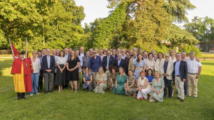 Cérémonie en l'honneur des magistrats communaux sortants