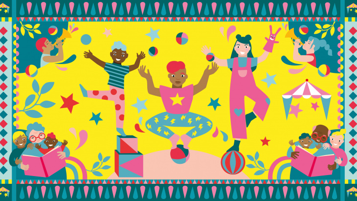 Illustration tirée de l'affiche 2025 des chapiteaux enchantés © Olga Fabrizio