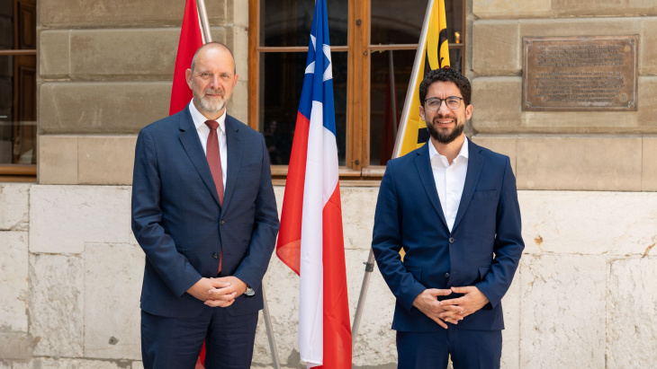 Visite de courtoisie de Monsieur Giorgio Boccardo Ministre du Travail et de la Prévoyance sociale de la République du Chili