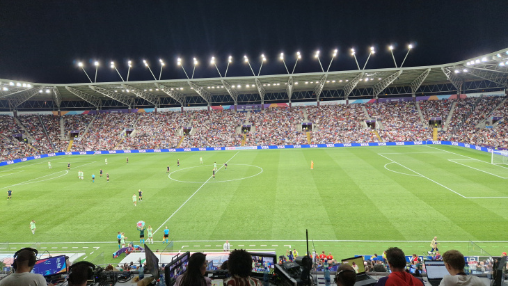 Match Italie - Angleterre, le 22 juillet 2025.