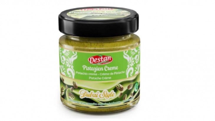 Image d'un pot de crème pistache de la marque Destan