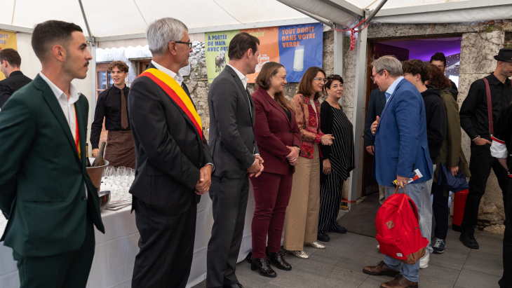 Réception offerte aux membres de la communauté internationale à l'occasion de la 62e Fête des vendanges de Russin