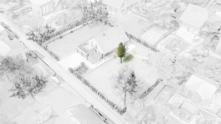 Vue sur un arbre à la parcelle (Pixalab pour l'office cantonal de l'eau)