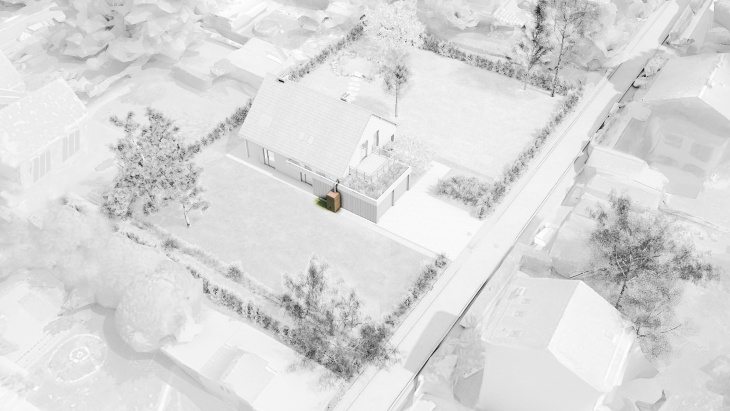 Vue sur une cuve de récupération à la parcelle (Pixalab pour l'office cantonal de l'eau)