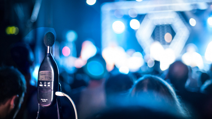 Mesure du bruit durant un concert
