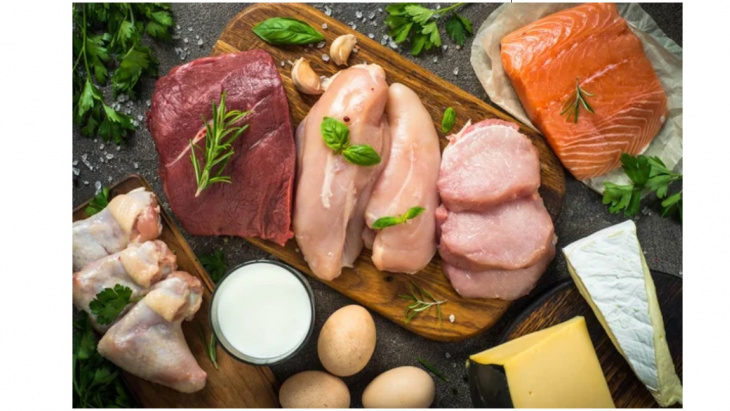Denrées alimentaires d'origine animale (ex : viandes, poisson, œufs, lait, fromage)