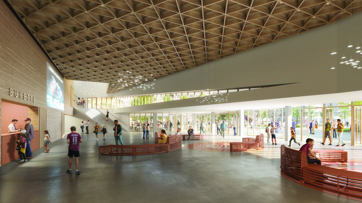 Concours "Patinoire de Trèfle-Blanc", Lancy - architec/Chabanne architecte/ingeni/wsp-BG/Oxalis/RR&A