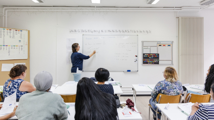 Cours de français donné par l'association Camarada © Vincent Albert