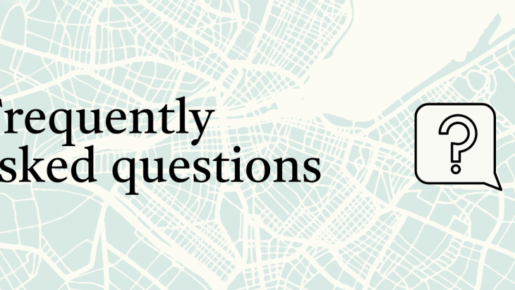 Visuel de carte de Genève avec icône de bulle de discussion