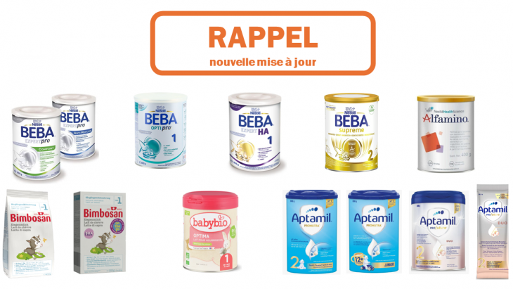 Illustration laits infantiles rappelés