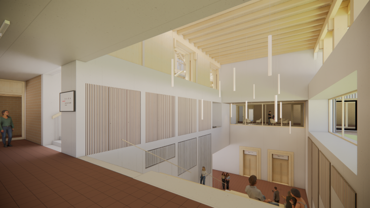 Projet d'architecture de la Haute école de Santé à Champel