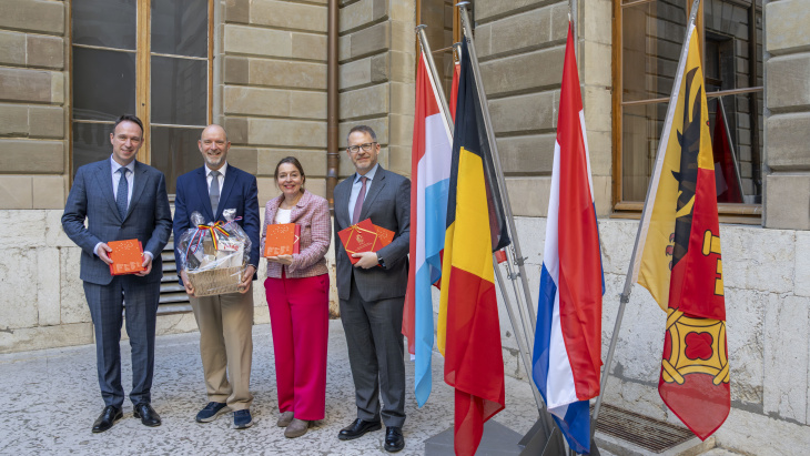 Visite de courtoisie des ambassadeurs du Benelux en Suisse 