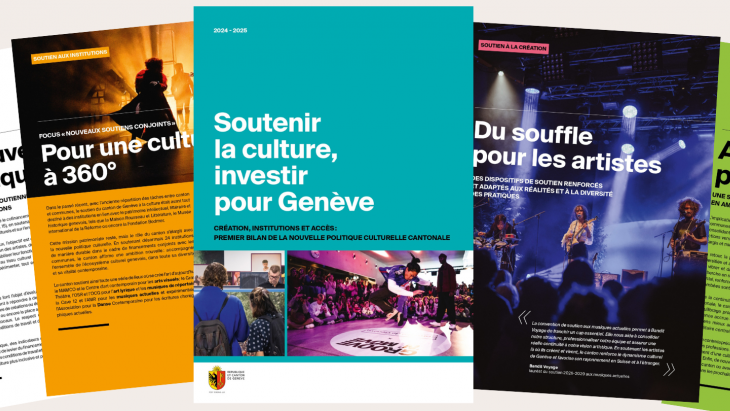 Couverture brochure bilan politique culturelle cantonale
