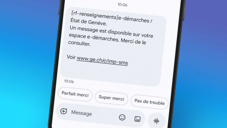 L'administration fiscale cantonale peut vous envoyer des SMS