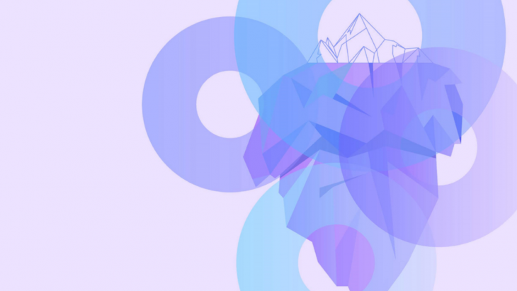iceberg sur fond violet donuts BPEV