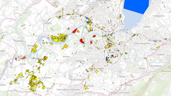Le cadastre actuel des sites pollués