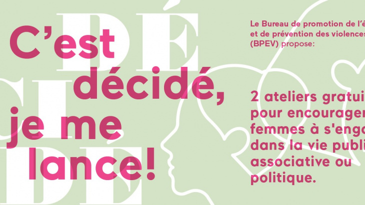 flyer ateliers C'est décidé, je me lance!