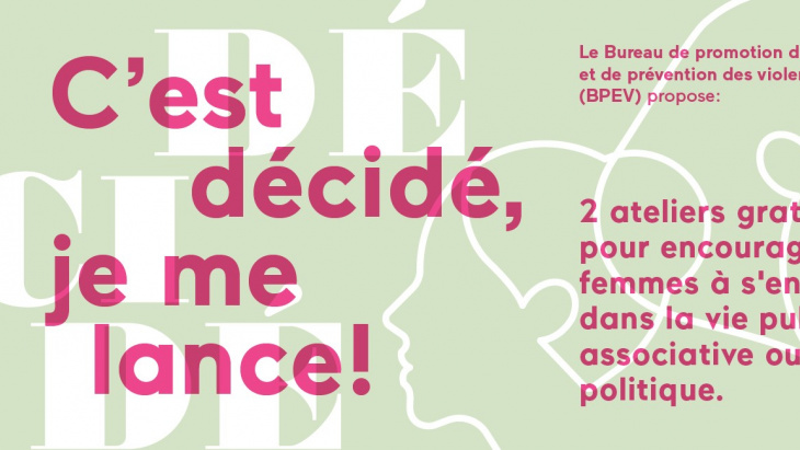 flyer atelier C'est décidé, je me lance!