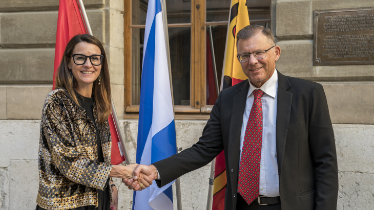Visite de courtoisie de S.E. Monsieur Tibor Shalev Schlosser, Ambassadeur de l’Etat d’Israël en Suisse