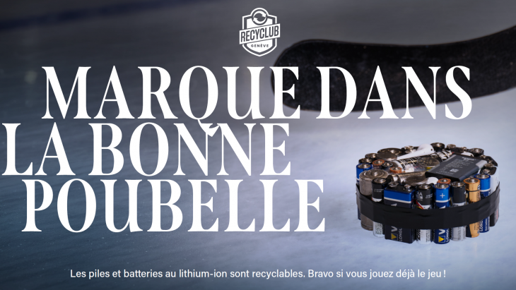 Affiche hockey de la campagne tri