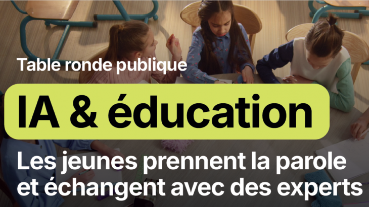 IA et éducation - les jeunes prennent la parole et échangent avec des experts