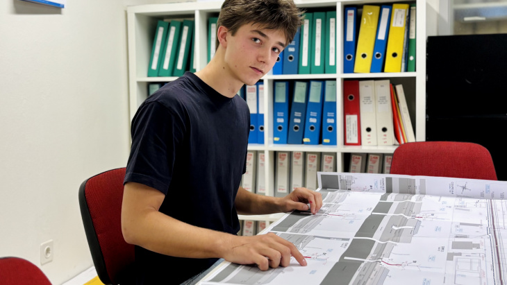 Kostiantyn Kaiun, 17 ans, apprenti dessinateur en génie civil