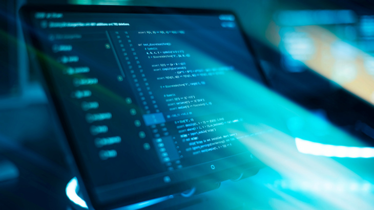 Langage PHP sur un écran d'ordinateur 