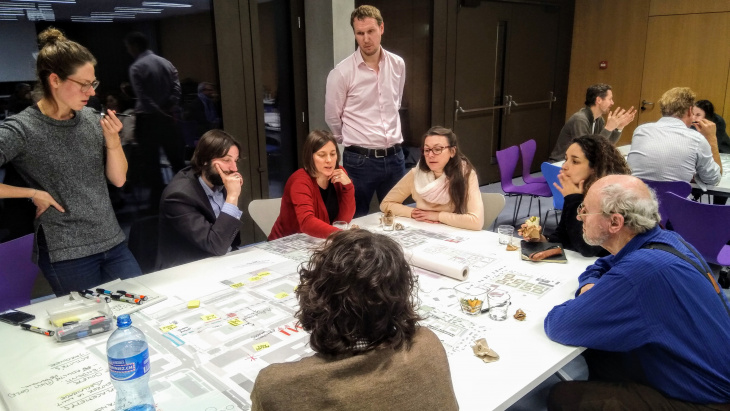 Atelier dans le cadre de la démarche des espaces publics au Rolliet - ©Etat de Genève