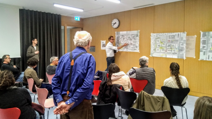 Atelier dans le cadre de la démarche des espaces publics au Rolliet - ©Etat de Genève