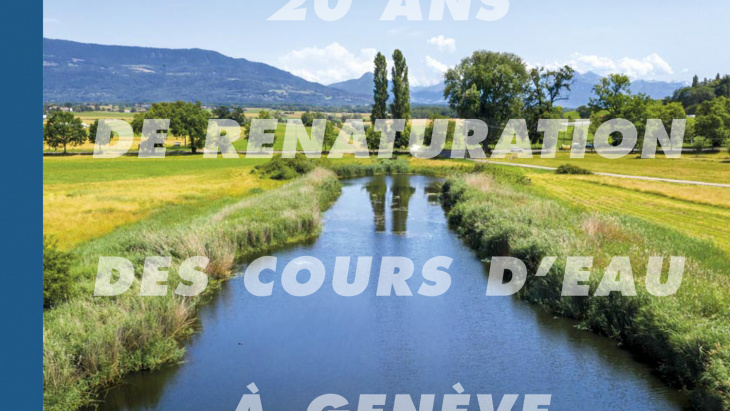 Couverture de l'ouvrage "20 ans de renaturation des cours d'eau à Genève"