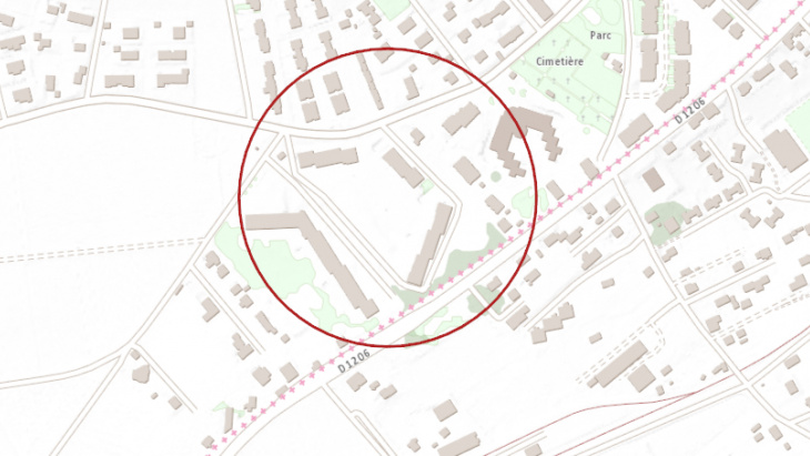 Plan de localisation projet Tricouni - Veyrier