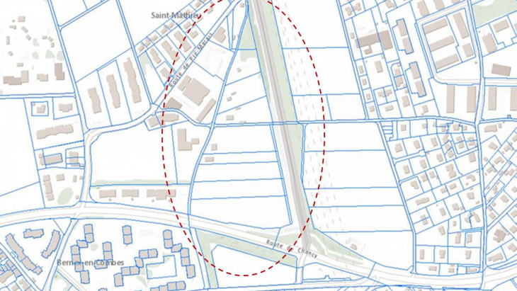 Localisation du projet Goutte de Saint-Mathieu