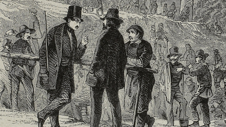 Démolition des fortifications de Genève en 1850, M. Vautier, dessinateur. BGE-Centre d’iconographie genevoise