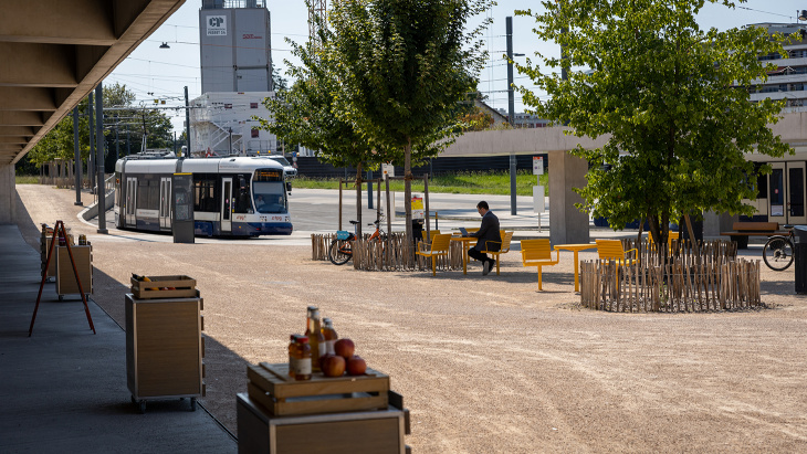 Espaces publics à Lancy-Bachet © MSV/P.Bernad