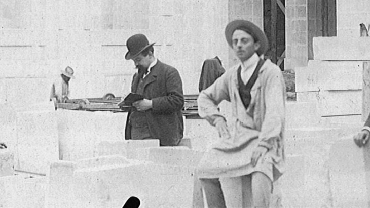 Le chantier du MAH en construction. © Archives Architectures / HEPIA