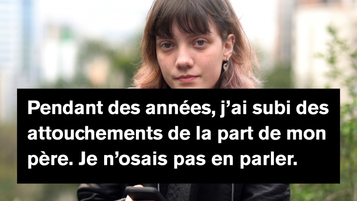 fille victime des attouchements de la part de son père