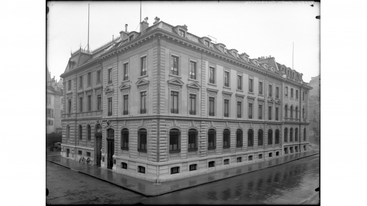 Banque Chenevière, rue Petitot, © Bibilothèque de Genève, Centre d'iconographie