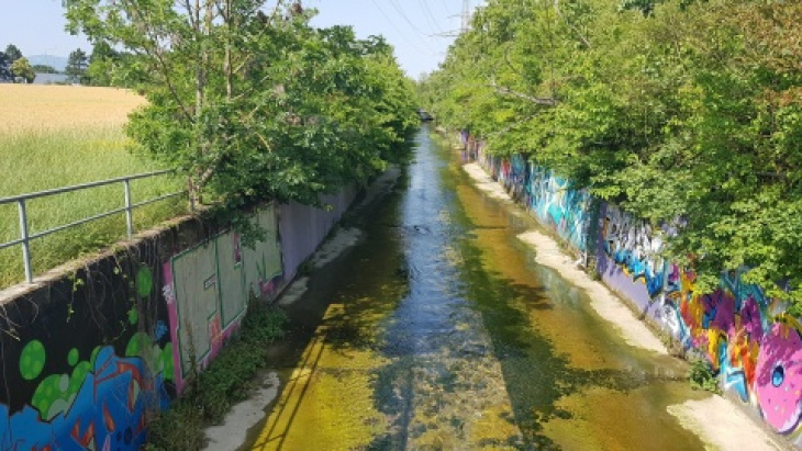 Le Nant d'Avril encore canalisé