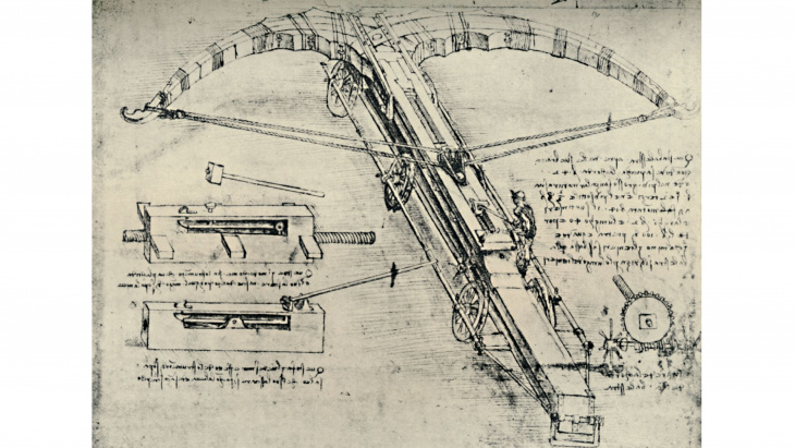 Dessin de Léonard de Vinci, aux alentours de 1500