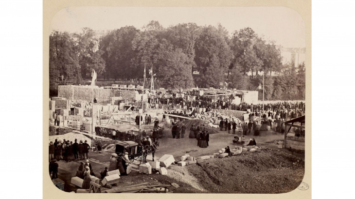 Pose de la première pierre - Université Bastions, © Bibliothèque de Genève