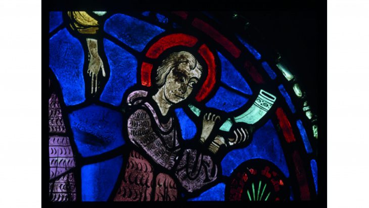 Figure 3 : détail d'un vitrail de la cathédrale de Chartes