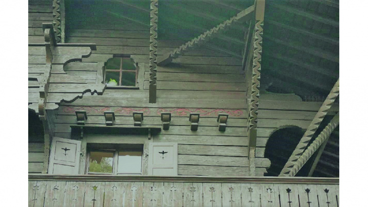 Chalet Floraire, détails bois, © OPS