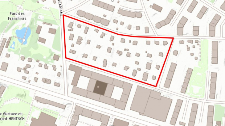 Périmètre projet Bourgogne - SITG