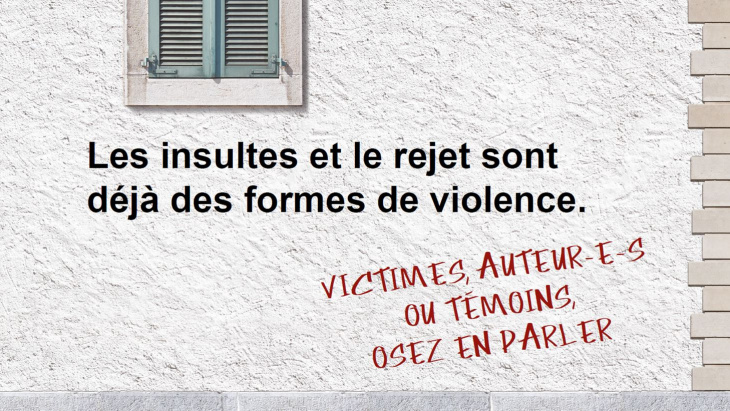 message de prévention des violences