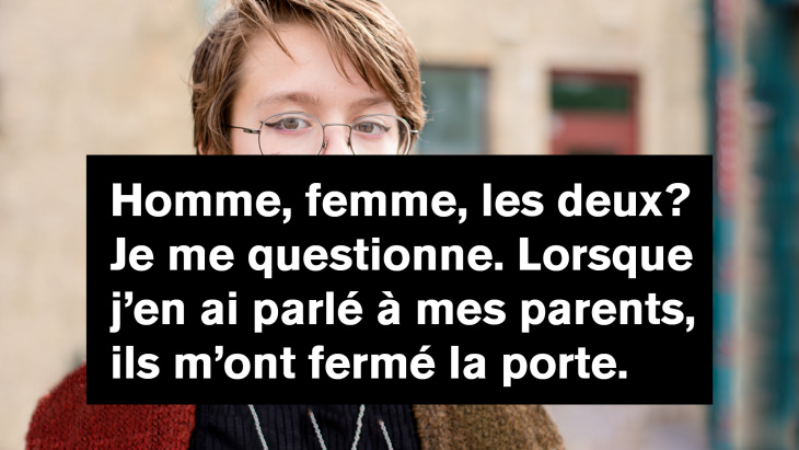 jeune rejeté par ses parents qui se questionne sur son identité 