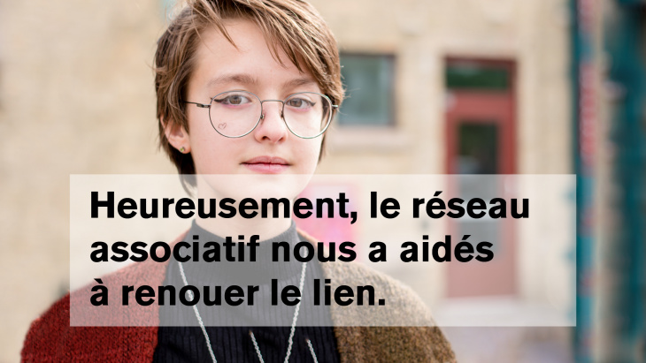 jeune non binaire parlant du au réseau associatif de prise en charge 