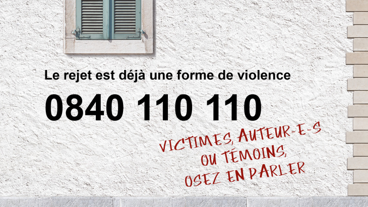 numéro 0840 110 110 qui aide les victimes auteurs et témoins de violences